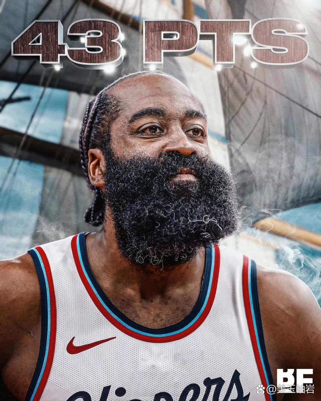 哈登创下最老40+三双纪录助快船终结6连败 第2张 哈登创下最老40+三双纪录助快船终结6连败 第2张